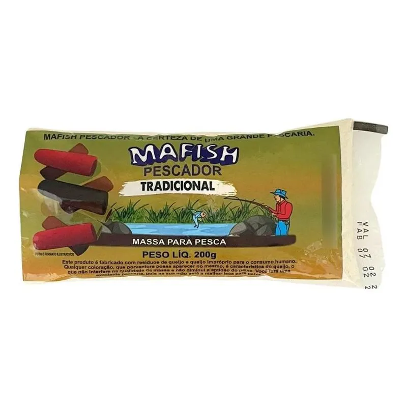 2x Massa Mafish Em Pó Pescador Varios Sabores Fedidinha 200g
