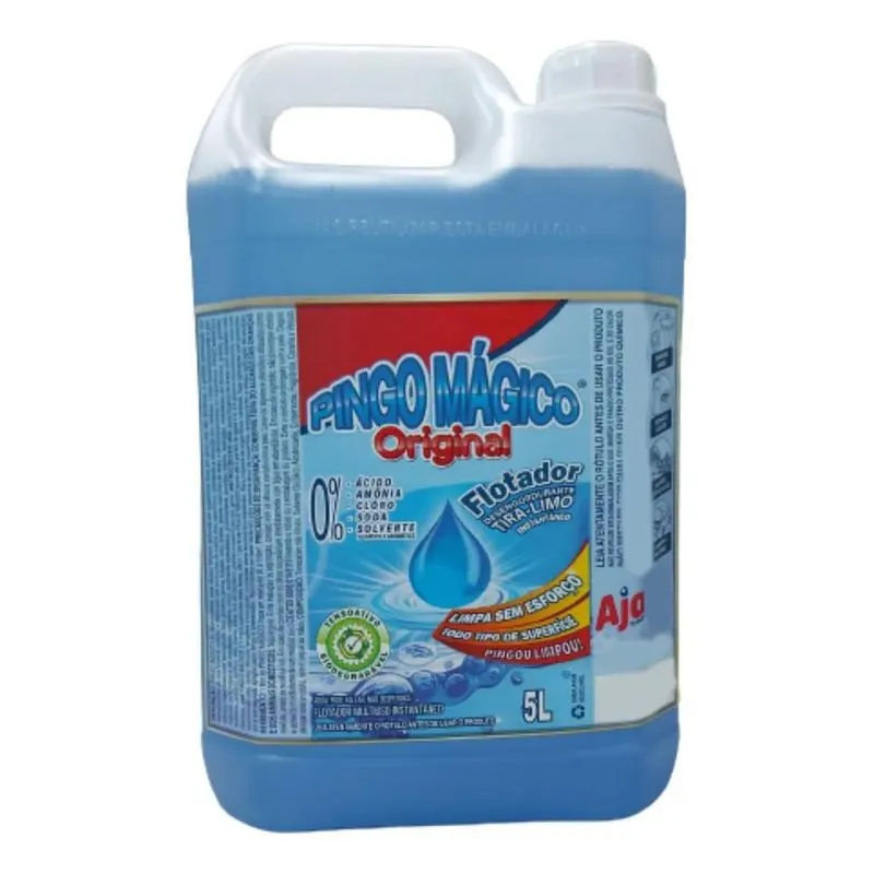 Pingo Mágico Flotador 5l Limpeza Pesada 5 Litros