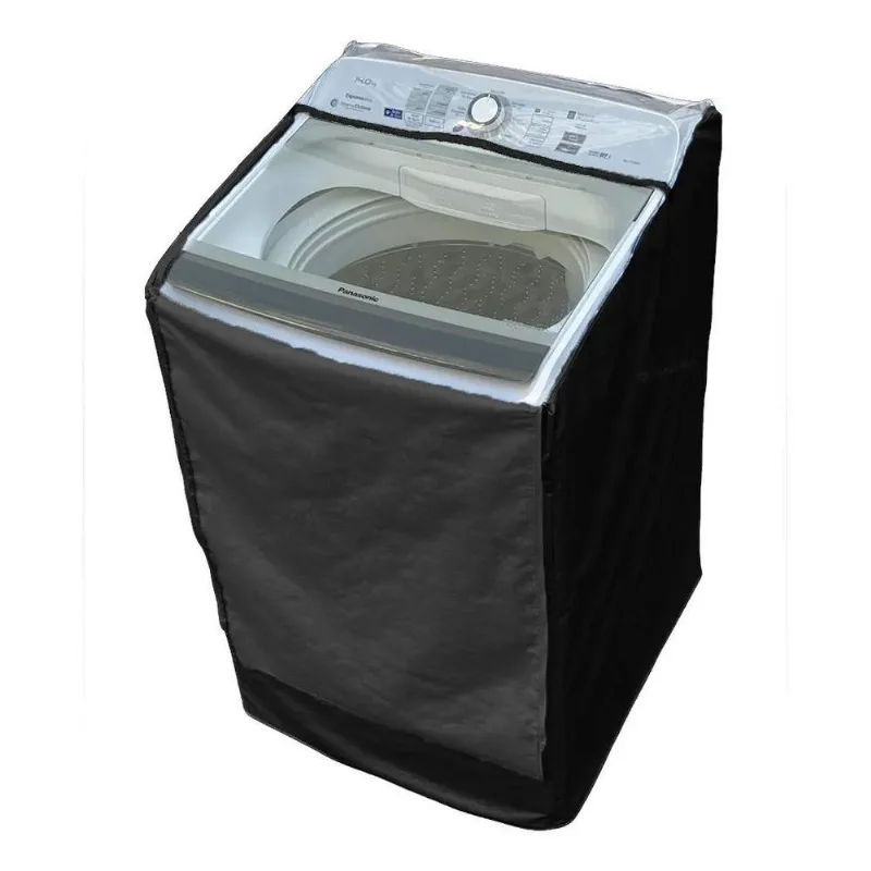Capa Maquina Lavar Panasonic 16kg F160b6w Zíper Transpar Pre