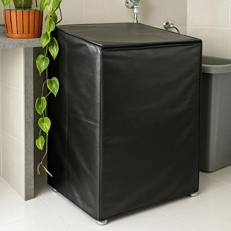 Capa Impermeável Couro 15kg Brastemp Electrolux Retang Preto