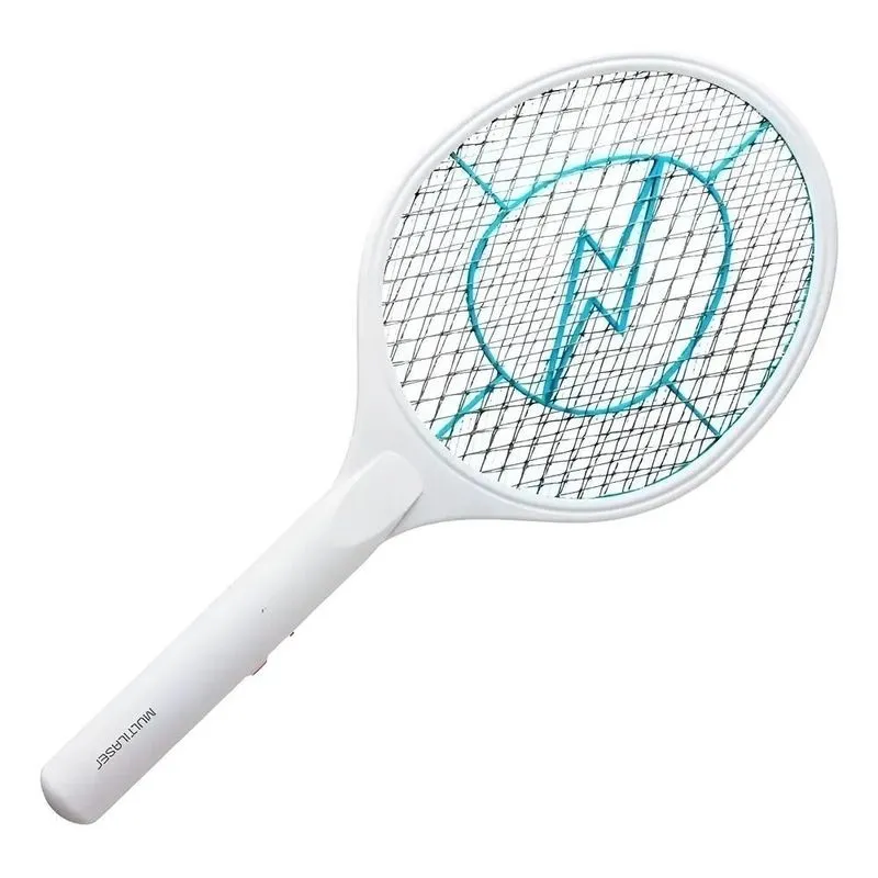 Raquete Elétrica Mata Insetos Mosquito Recarregável Bivolt