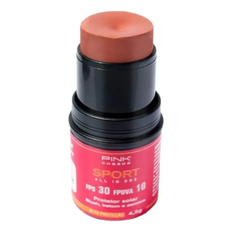 Blush, Batom E Sombra Mini All In One Peach Pink Cheeks 4,5g