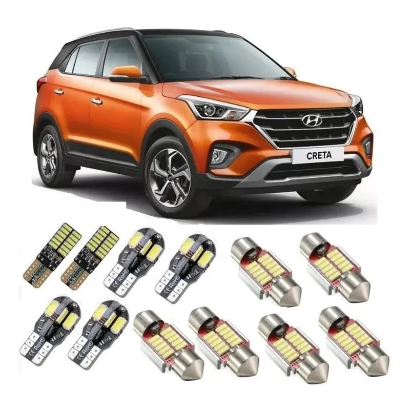3x Kit Lampada Led Premium Compatível Creta Cambus Cancelle