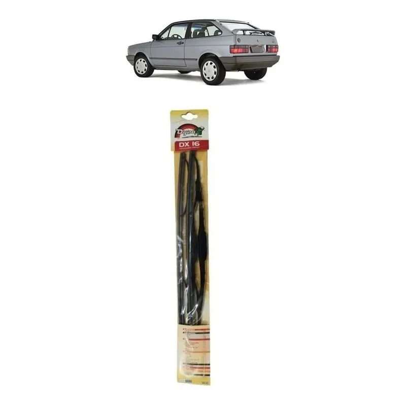 3x Palheta Limpador Parabrisas Gol Quadrado Dx16 Dyna