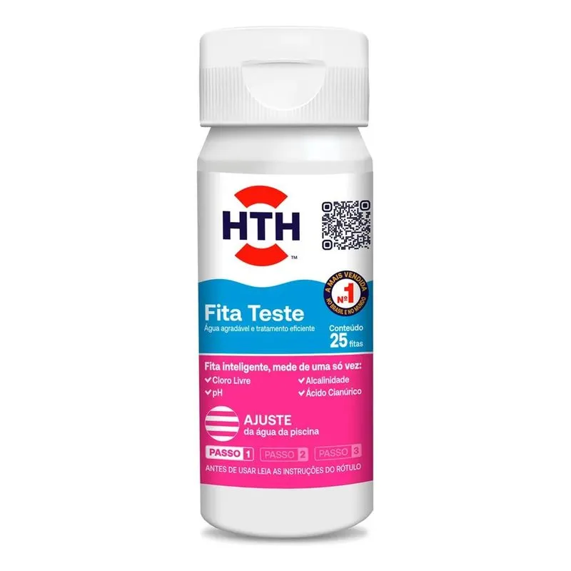 Hth Fita Teste De Alcalinidade E Ph De Piscina 25 Unidades