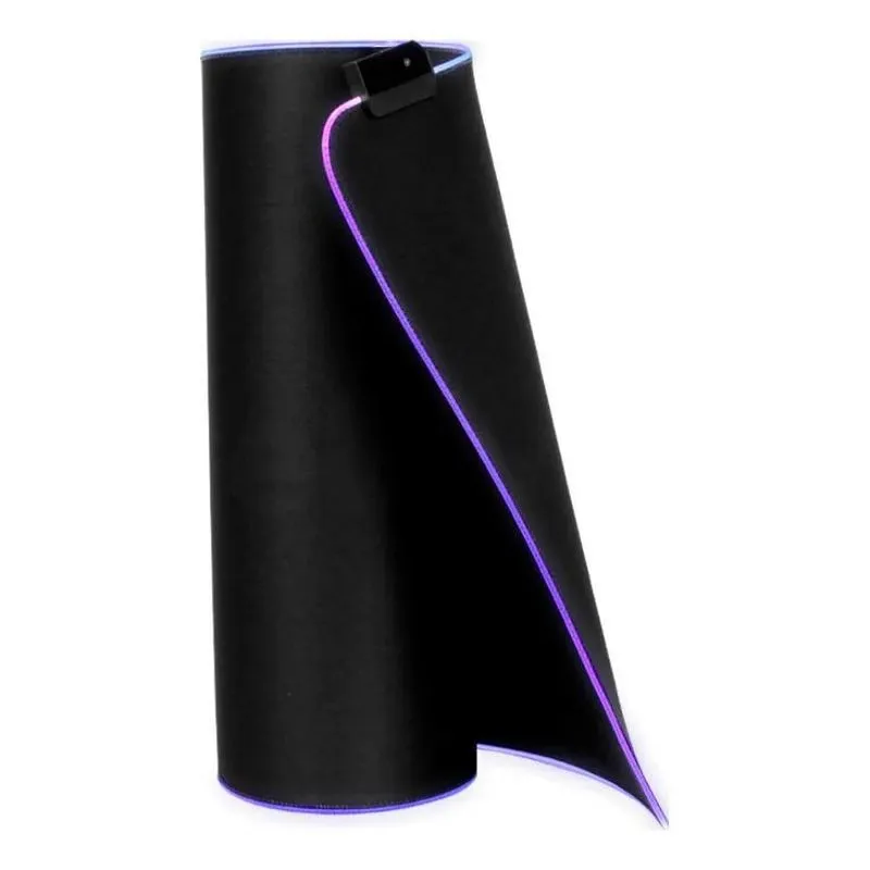 2x Mouse Pad Gamer 90x40 Base Antiderrapante Iluminação Led