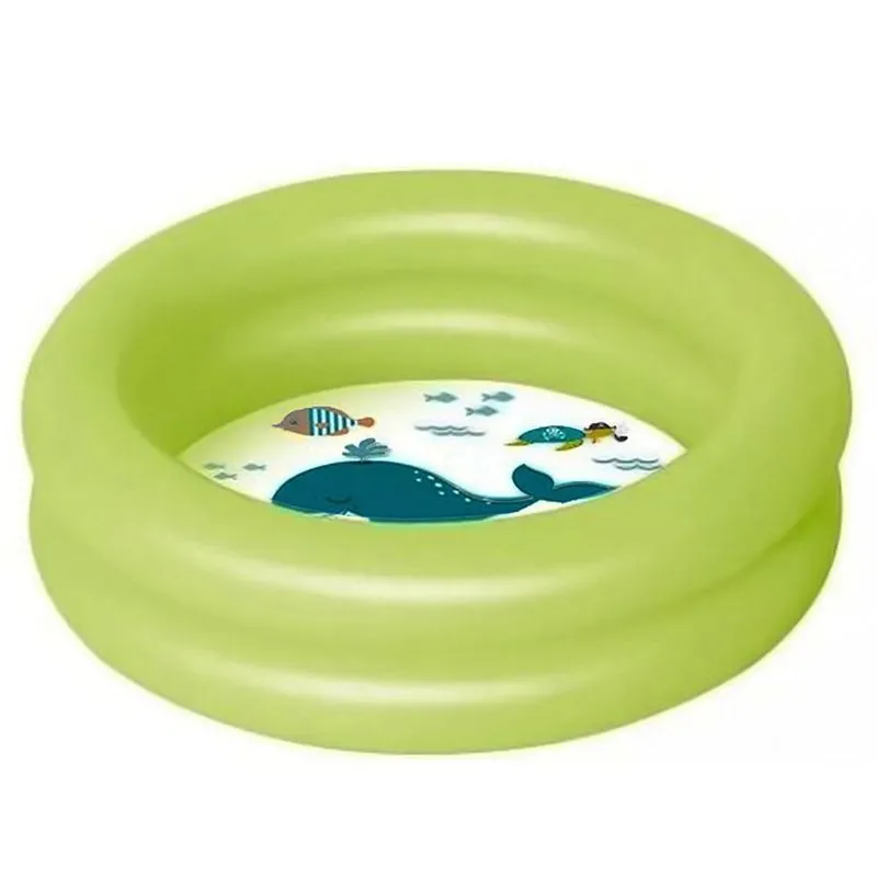 Baby Piscina Inflável 28l Bebe Criança Infantil Mor Verde