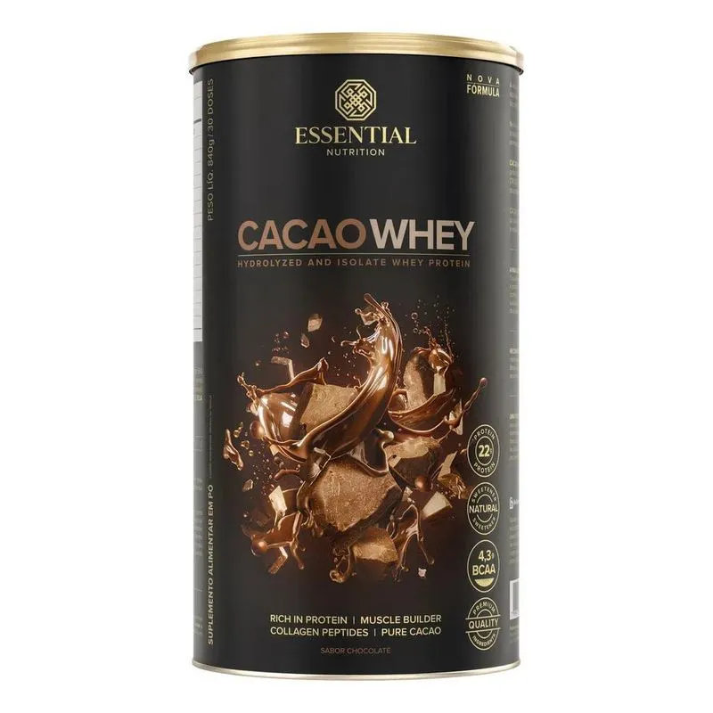 10x Cacao Whey Protein Essential Nutrition 840g Chocolate