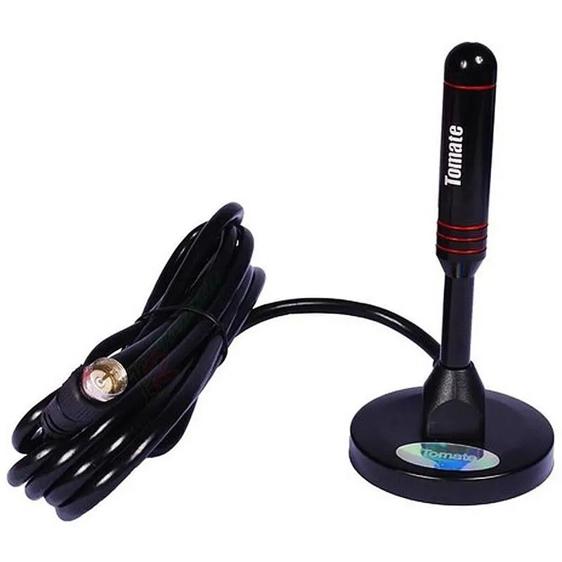Antena Digital Hd 3.5dbi Interna Externa Com Imã 3m Tomate