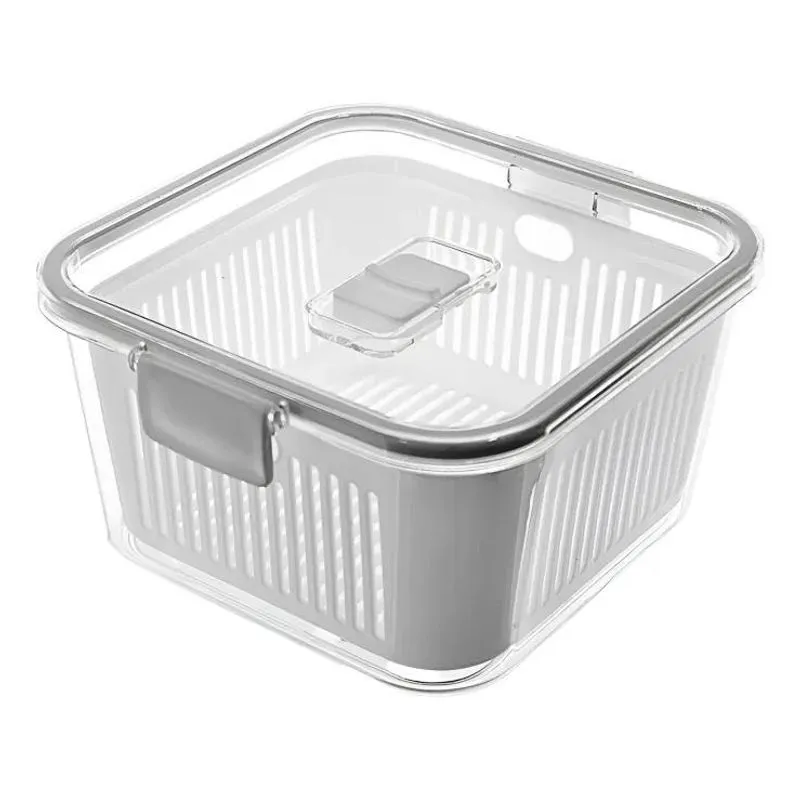 3x Pote Hermético Slim Multiuso 1.360 Ml Branco 1775 Paramou