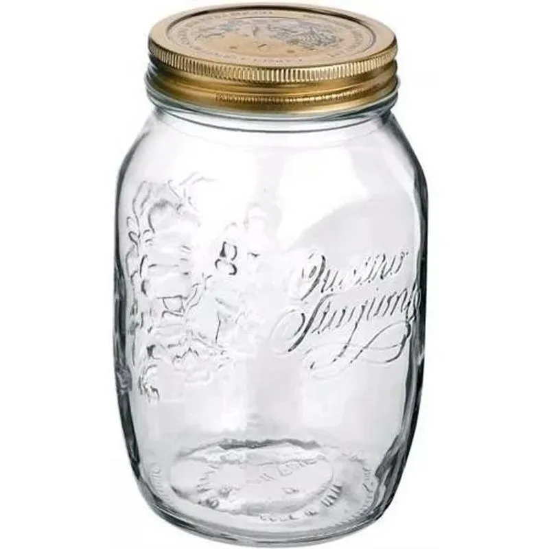 5x Pote De Vidro Quattro Stagioni 500ml Para Condimentos Bor