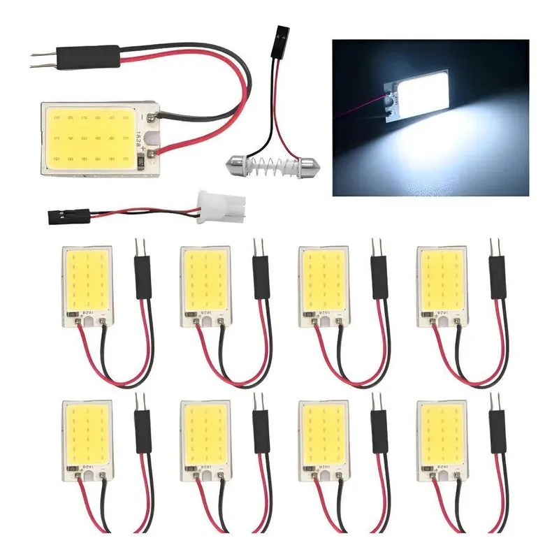 Kit 10 Placa Super Led Cob 16 Chips T10 Torpedo M4 B