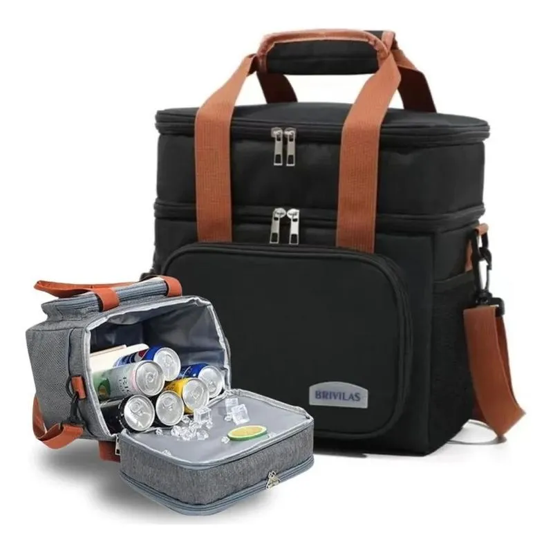 Bolsa Térmica Transversal Marmita Lancheira Trabalho Alça