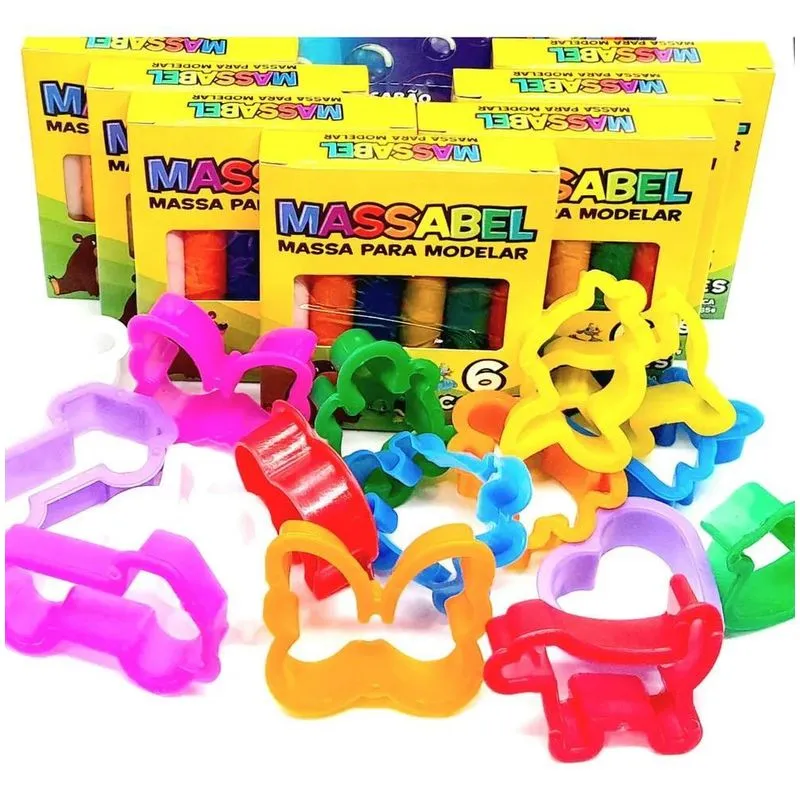 Massinha De Modelar (25 Caixas + 50 Moldes Para Massinhas)