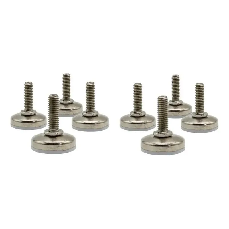 Pé Baixo De Cama Box Metal 8 Peças 5/16 31mm Móvel Armário