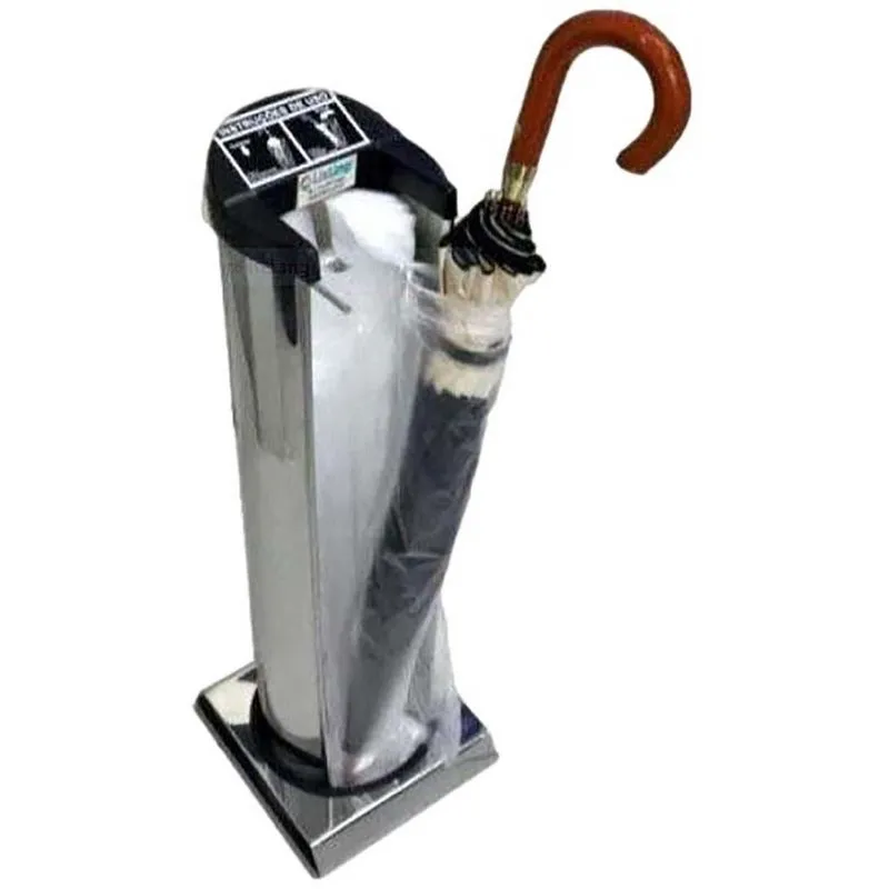 Saco Plástico Refil 14X74 Cm Guarda-Chuva Pacote Com 2.000