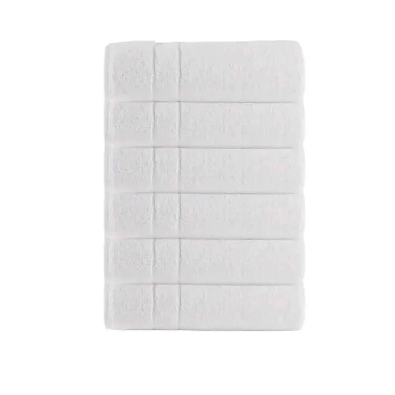 Kit 6 Toalhas De Rosto Branca 45x70cm Linha Profissional Hotelaria Mônaco Teka