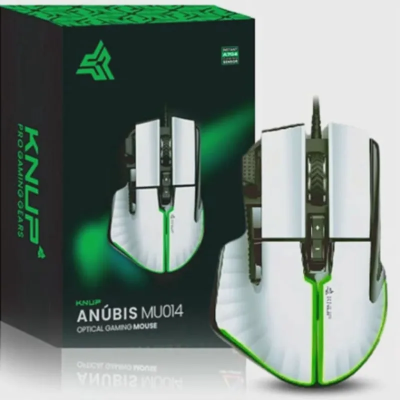 Mouse Gamer Knup mu014 Optico Com RGb 7200 Dpi com 9 Botões
