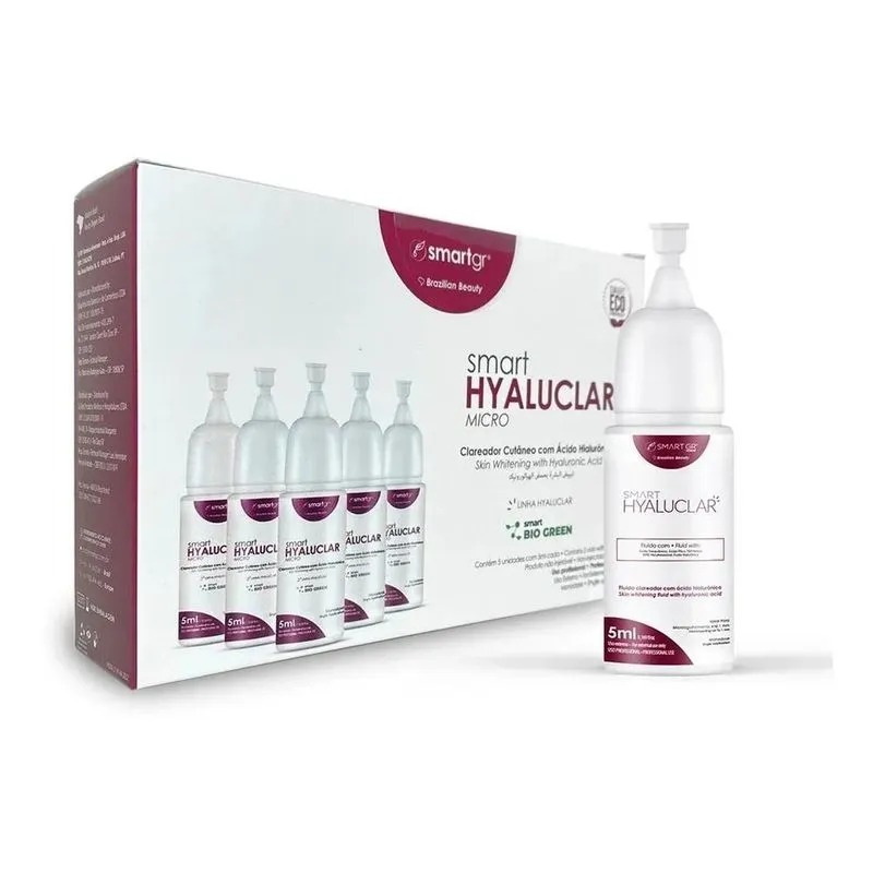 10x Monodose Smart Gr Hyaluclar Kit Fluido Clareador 5 5ml