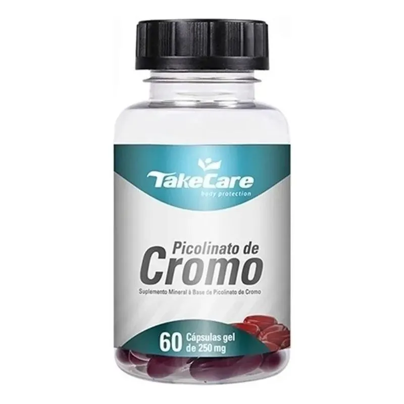 Picolinato De Cromo 250mg 60 Cápsulas Sabor Sem Sabor Take C