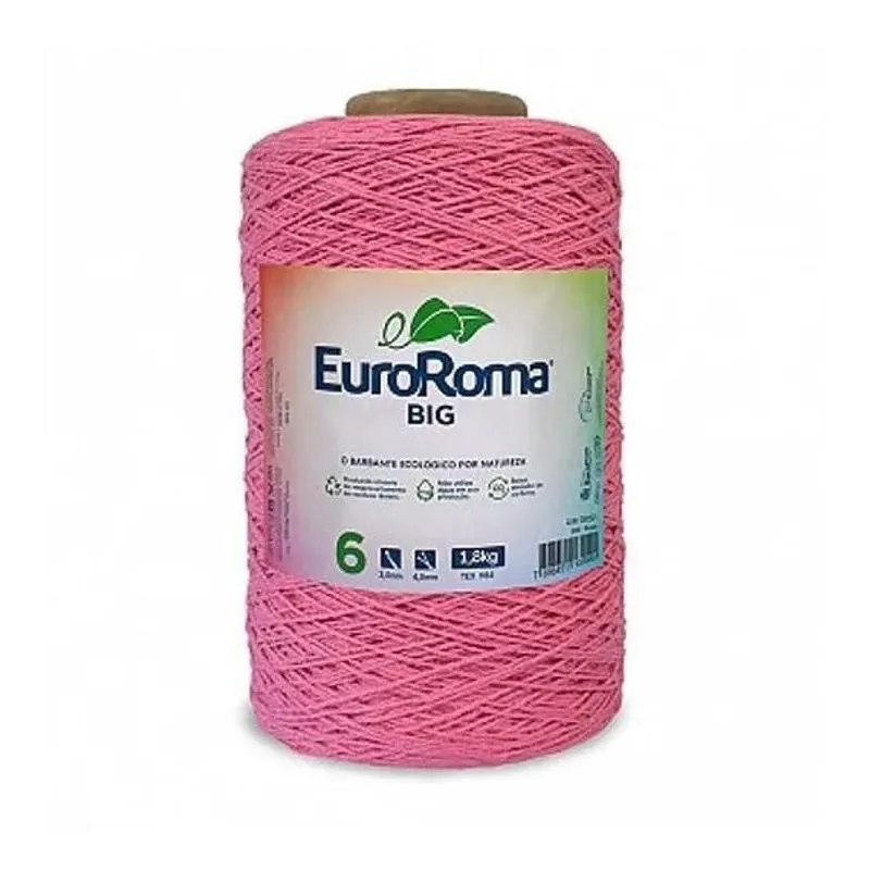 Barbante Euroroma 1,8 Kg Fio 6 Big Cone - Co Rosa