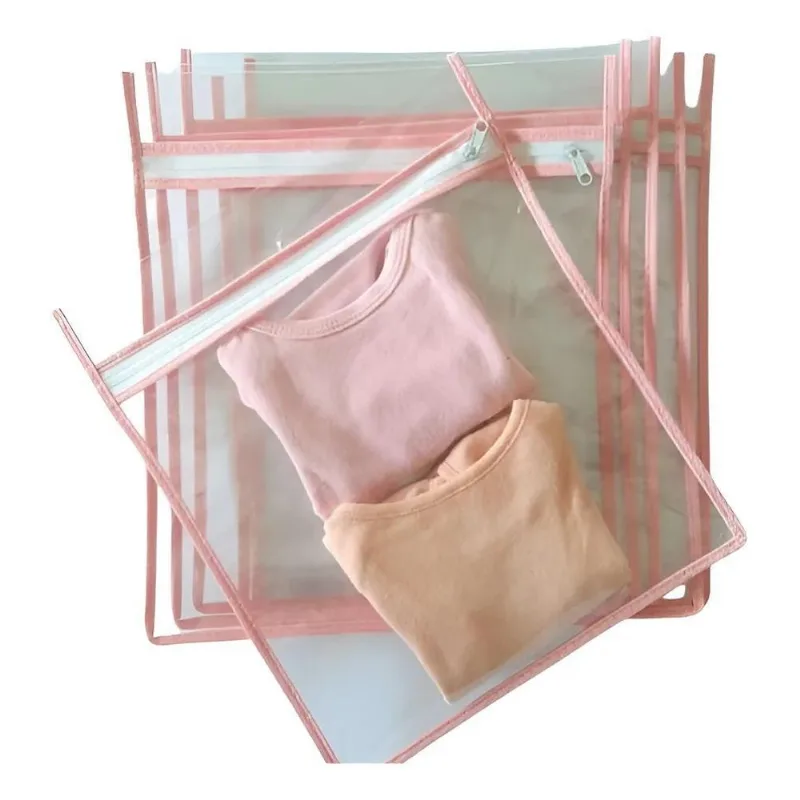10 Saquinhos Maternidade Organizador Mala Viagem Rosa-chiclete