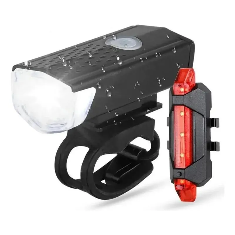 3x Kit Farol Light 400 Lúmens + Vista Light Recarregável Usb