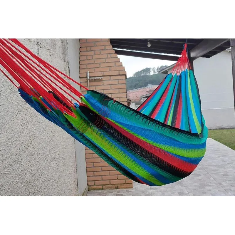 Rede De Dormir Descanso Nylon Impermeável Amazon Cor Amazona