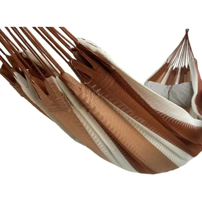 Rede De Dormir Descanso Nylon Imperme Terracota-caramelo-beg