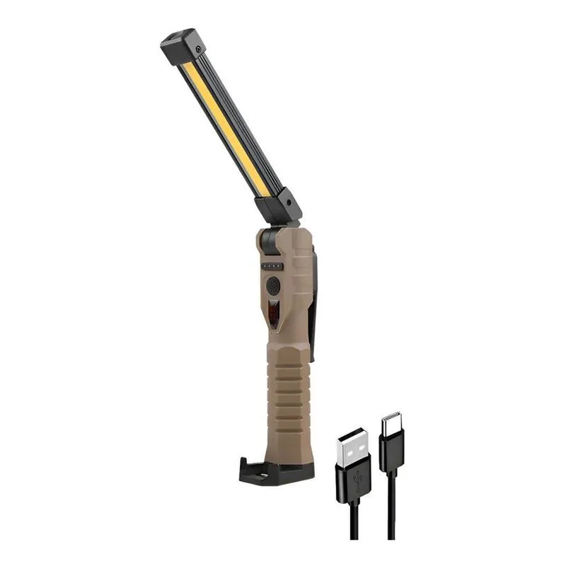 Lanterna Portátil Usb Recarregável Magnético Com Imã Led