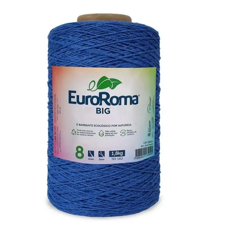 Barbante Euroroma 1,8 Kg Fio 8 Big Con Azul Royal