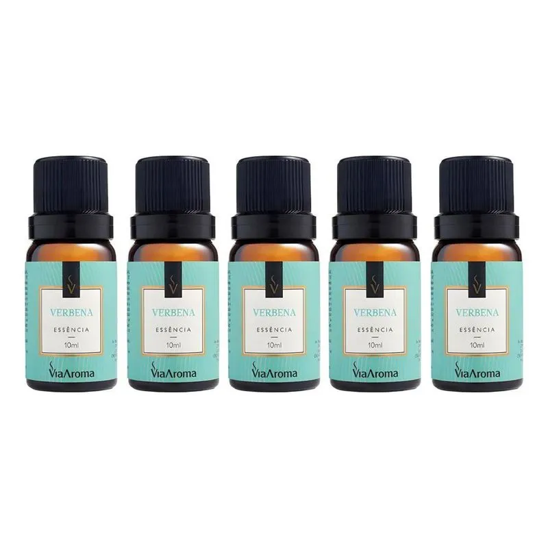 5 Essências Aromatizador Difusor Elétrico 10ml Via Verbena