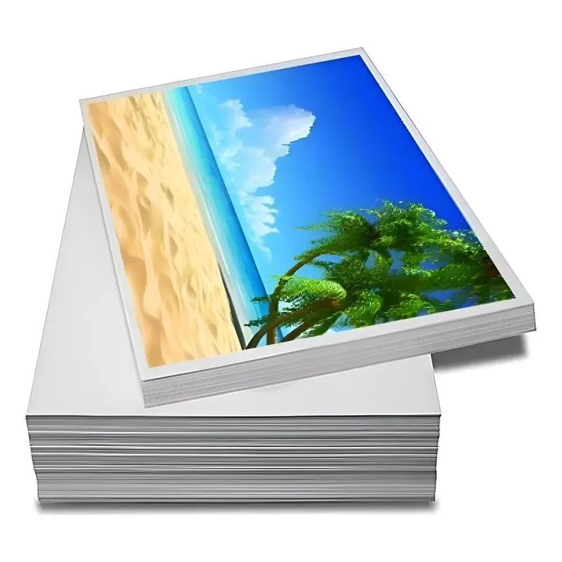 Papel Fotográfico A4 Glossy 180g 200 Folhas Premium Branco