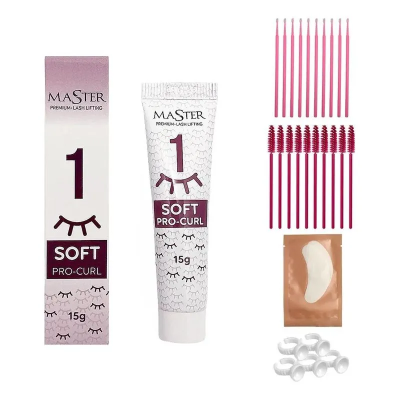3x Soft Master Pro Curl Passo 1 Profissional Lash Lifting 15