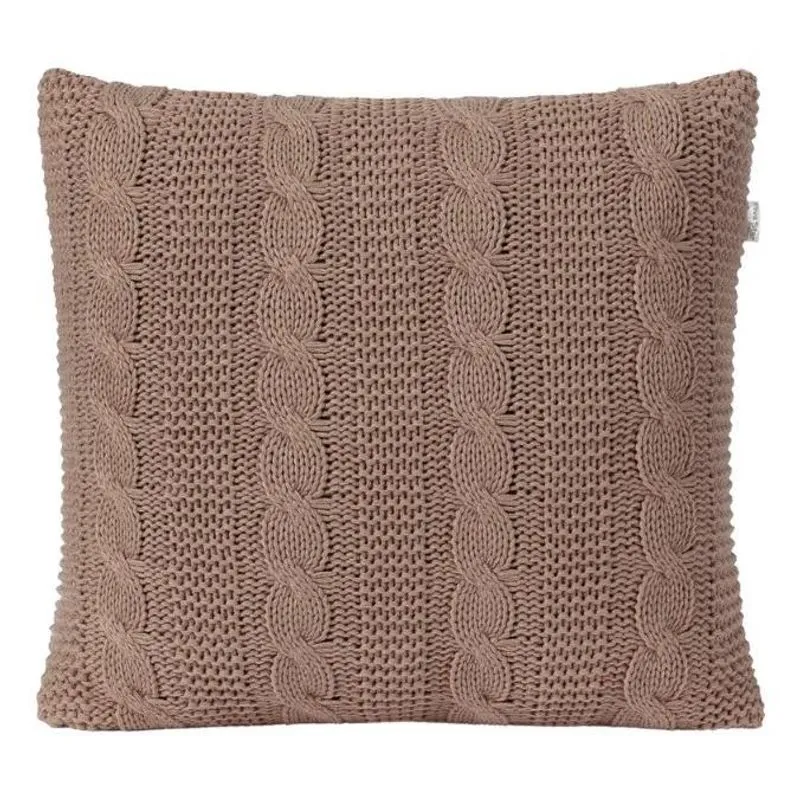 Capa De Almofada Tricot 45x45 Zíper Sala Sofa Cama Capuccin