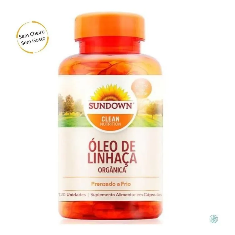 Oleo De Linhaça Orgânica 1.000mg 120 Cáps. Sundown + Lignana