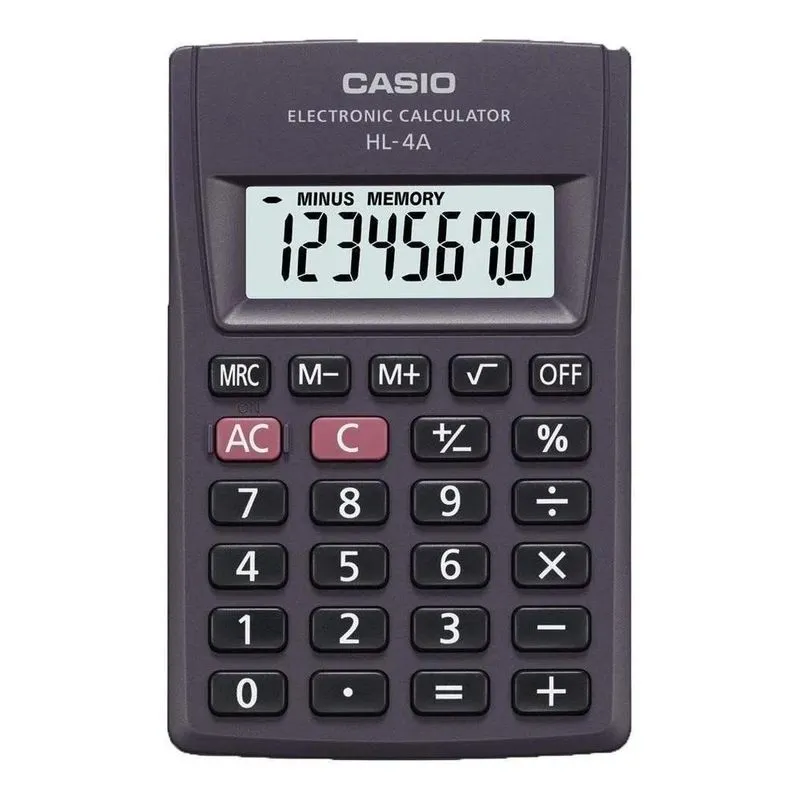 2x Calculadora Casio Básica Ultraportátil 8dígitos Hl4a -pre