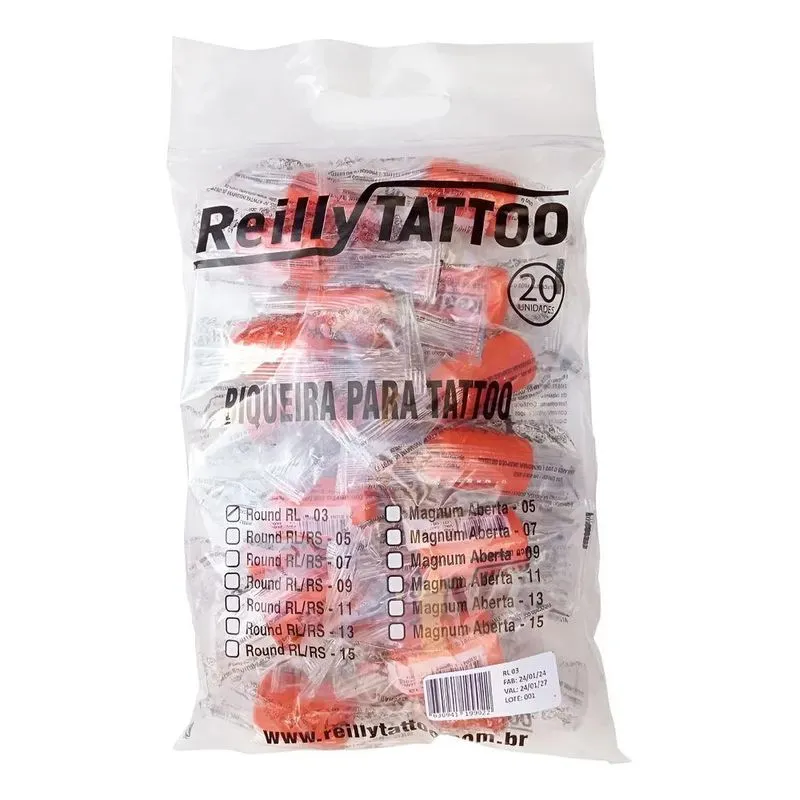 Bico Biqueira Reilly Tattoo 20un Tipo Eletric Ink P Tatua 05