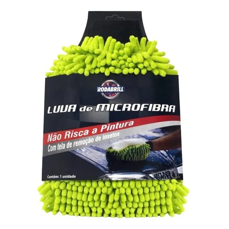 Luva De Micro Fibra Para Lavagem Automotiva - Rodabrill