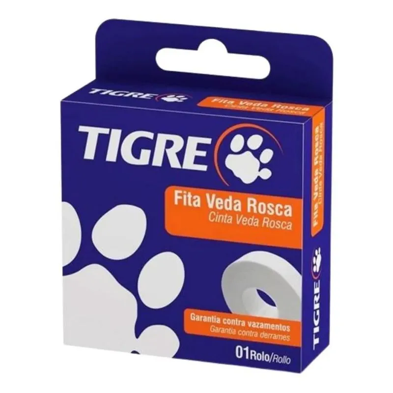 10x 01 Uni. Fita Veda Rosca 18mmx10m Tigre