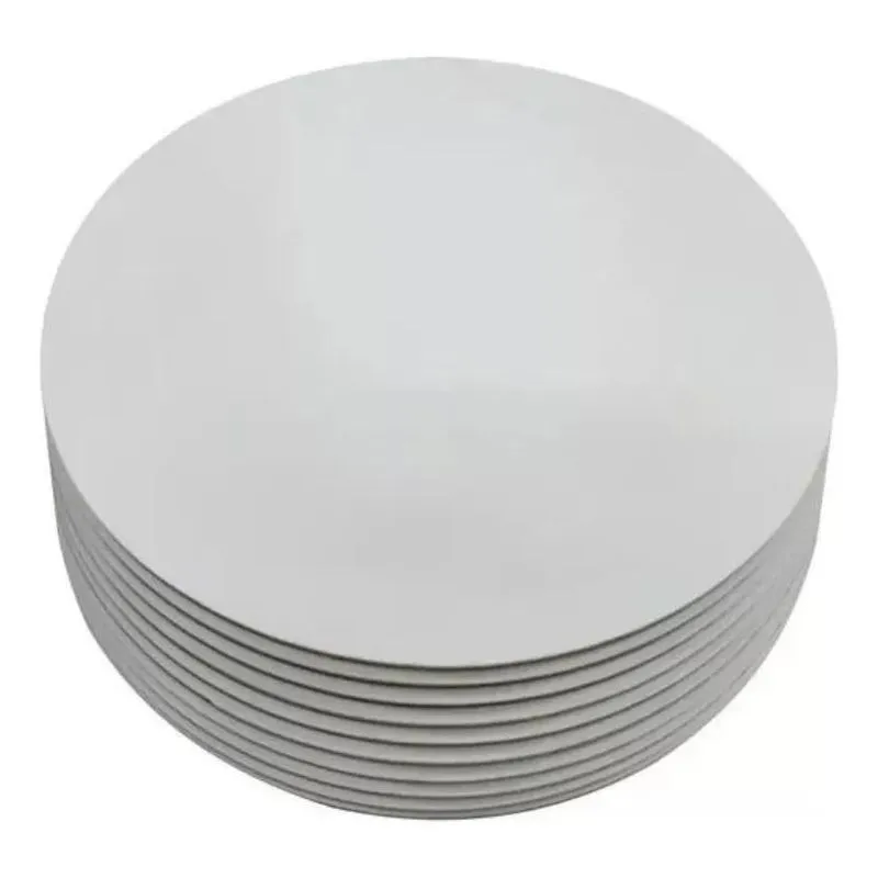 10x Kit 10 Cake Board 25cm Tabuleiro Bolo Em Mdf 3mm Redond