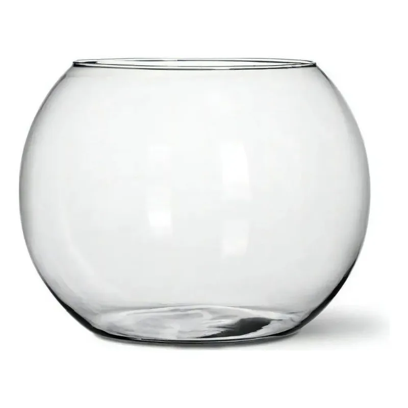 10x Vaso Aquário Redondo Vidro Mesa 2,3l