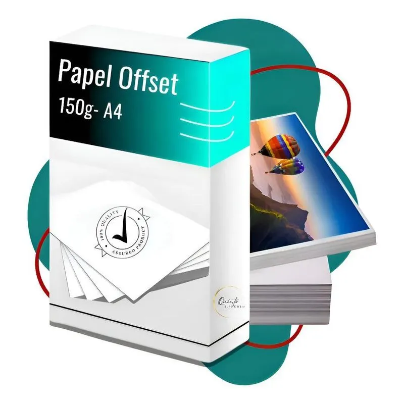 Papel Offset 150g Premium 250 Folhas A4 Branco Sulfite