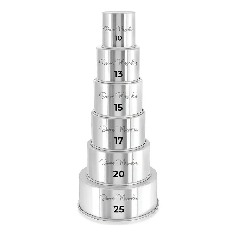 Kit 6 Forma Assadeira Bolo Redonda 10-13-15-17-20-25 G95 Cor