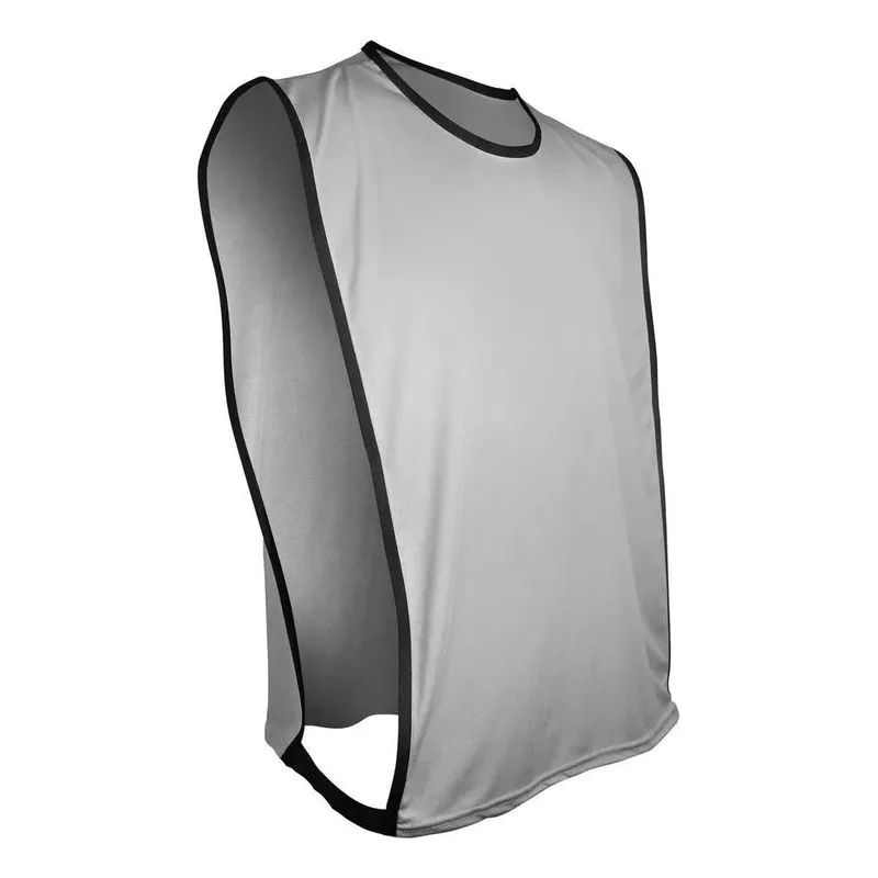 Kit 10 Pçs Colete Pp Infantil Futebol Tecido Helanqui Cinza
