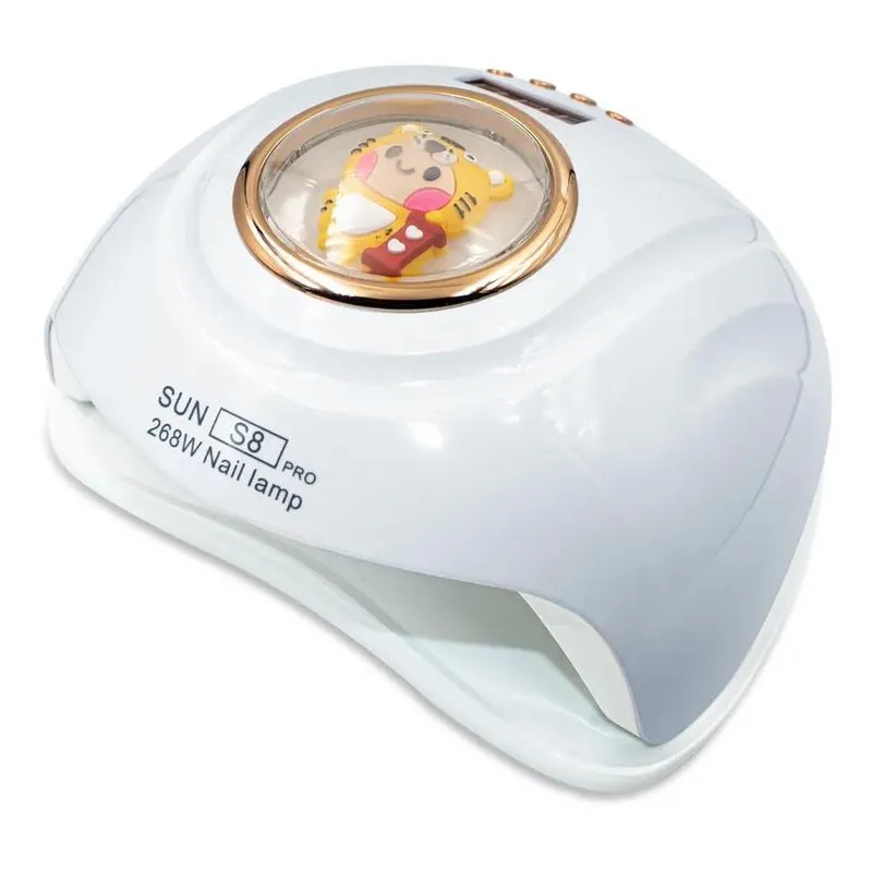 Cabine Estufa Sun S8 Pro Led Uv 268w Unha Gel 57 Leds Cor Br