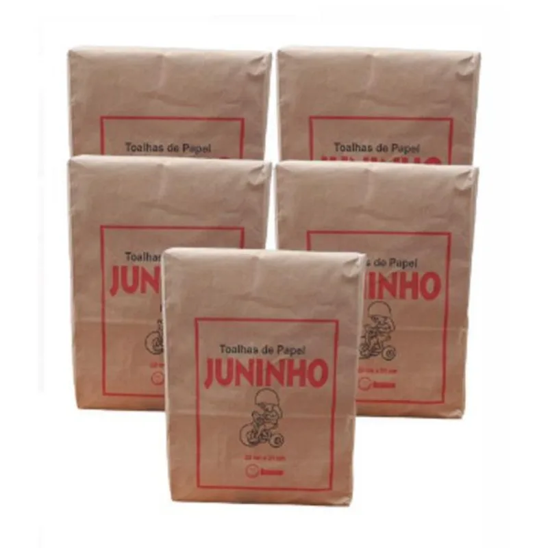 Kit 5 Papel Toalha Branco - 3500 Folhas