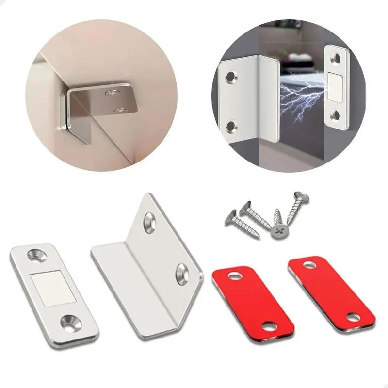 10x Kit 4 Fecho Magnético Armário Porta De Correr Imã Neodí