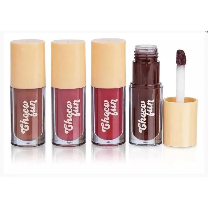 Fenzza Choco Fun Gloss 4 Cores Acabamento Brilhante Cor Gana