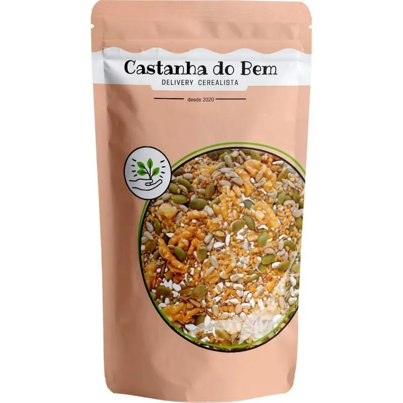5x Mix Sementes Com Nozes 1kg - Castanha Do Bem